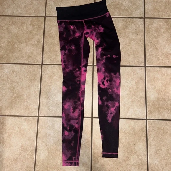 Lululemon Wunder Under Full Length Blooming Raspberry Pixie Leggings size 4 - Picture 1 of 6